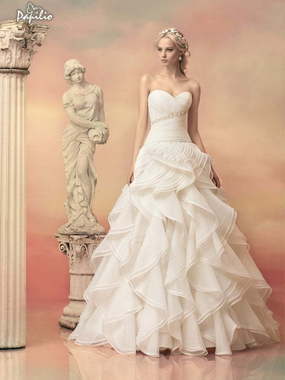 Свадебное платье Исидора. Силуэт Пышное. Цвет Белый / Молочный. Вид 1