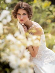 Свадебное платье Филомена. Силуэт Прямое. Цвет Белый / Молочный. Вид 2