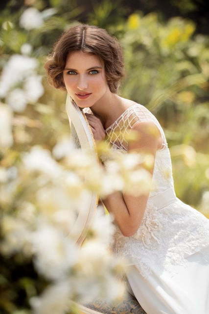 Свадебное платье Филомена. Силуэт Прямое. Цвет Белый / Молочный. Вид 2