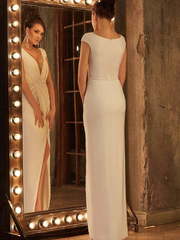 Свадебное платье Belise. Силуэт Прямое. Цвет Белый / Молочный. Вид 2