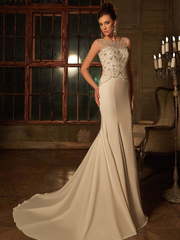 Свадебное платье Propose. Силуэт Прямое, Рыбка. Цвет Белый / Молочный. Вид 1