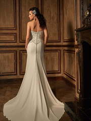 Свадебное платье Comesto. Силуэт Прямое, Рыбка. Цвет Белый / Молочный. Вид 2