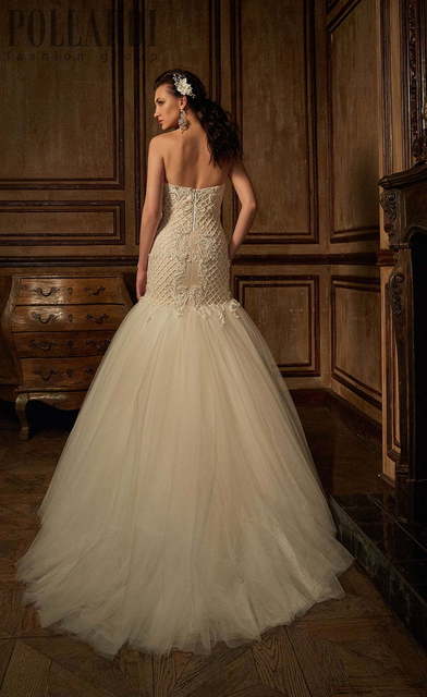 Свадебное платье Casadeya. Силуэт Рыбка. Цвет Айвори / Капучино. Вид 2