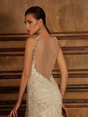 Свадебное платье Lusiero. Силуэт Рыбка. Цвет Айвори / Капучино. Вид 2