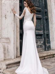 Свадебное платье Шер. Силуэт Прямое. Цвет Белый / Молочный. Вид 2