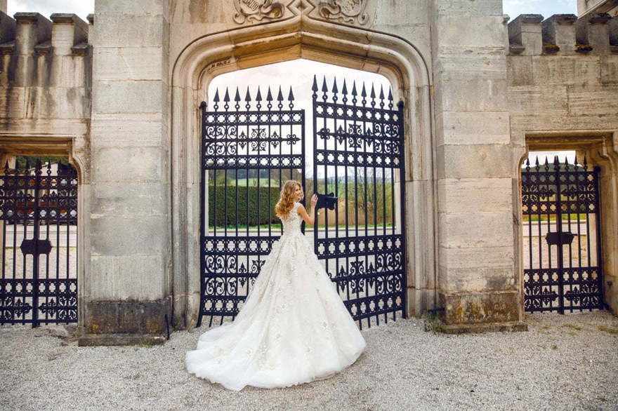 Свадебное платье 013. Силуэт Пышное. Цвет Белый / Молочный. Вид 3