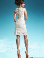 Свадебное платье Лаурэн. Силуэт Прямое. Цвет Белый / Молочный. Вид 2