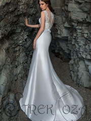 Свадебное платье Дидиан. Силуэт Прямое, Рыбка. Цвет Белый / Молочный. Вид 1