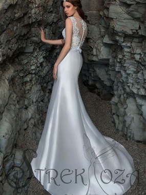 Свадебное платье Дидиан. Силуэт Прямое, Рыбка. Цвет Белый / Молочный. Вид 1