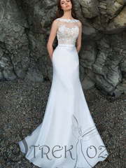 Свадебное платье Дидиан. Силуэт Прямое, Рыбка. Цвет Белый / Молочный. Вид 2