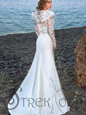 Свадебное платье Дориан 2. Силуэт Рыбка. Цвет Белый / Молочный. Вид 2