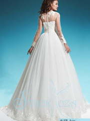 Свадебное платье Кэндал. Силуэт Пышное. Цвет Белый / Молочный. Вид 2