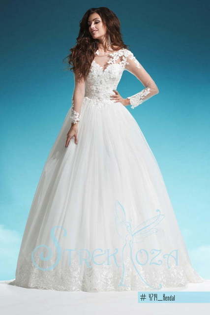 Свадебное платье Кэндал. Силуэт Пышное. Цвет Белый / Молочный. Вид 5