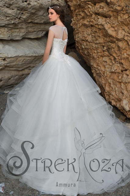 Свадебное платье Аммура. Силуэт Пышное. Цвет Белый / Молочный. Вид 2