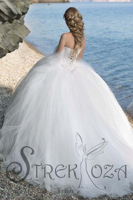 Свадебное платье Надин. Силуэт Пышное. Цвет Белый / Молочный. Вид 2