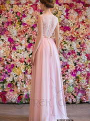 Свадебное платье Гидеон. Силуэт Прямое. Цвет оттенки Розового. Вид 2