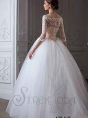 Свадебное платье Клосс. Силуэт Пышное. Цвет Белый / Молочный. Вид 2