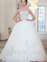 Свадебное платье Ленуар. Силуэт Пышное. Цвет Белый / Молочный. Вид 1