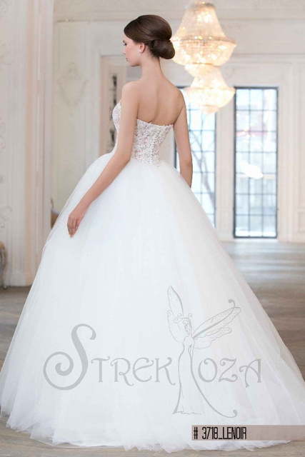 Свадебное платье Ленуар. Силуэт Пышное. Цвет Белый / Молочный. Вид 2