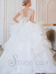 Свадебное платье Маттеа. Силуэт Пышное. Цвет Белый / Молочный, Айвори / Капучино. Вид 2