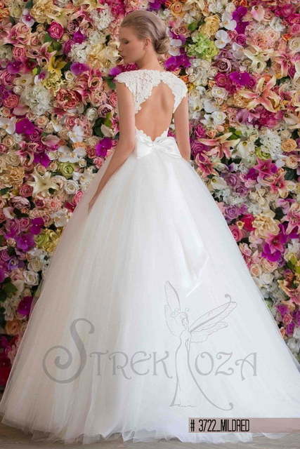 Свадебное платье Милдред. Силуэт Пышное. Цвет Белый / Молочный. Вид 2