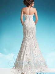 Свадебное платье Шерис. Силуэт Рыбка. Цвет Белый / Молочный. Вид 2