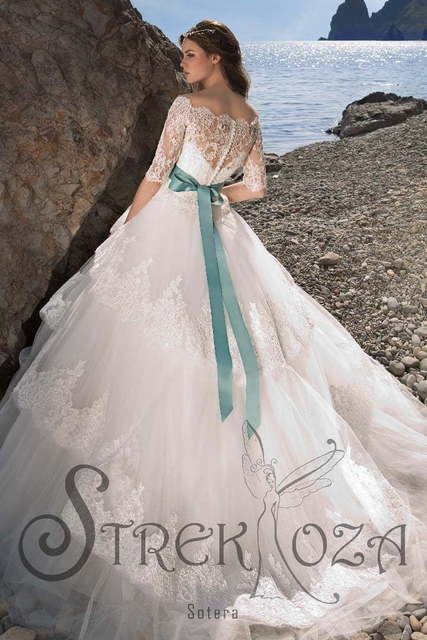 Свадебное платье Сотера. Силуэт Пышное. Цвет Белый / Молочный. Вид 2