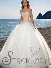 Свадебное платье Тоинет. Силуэт Пышное. Цвет Белый / Молочный, Айвори / Капучино. Вид 1