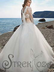 Свадебное платье Тоинет. Силуэт Пышное. Цвет Белый / Молочный, Айвори / Капучино. Вид 2