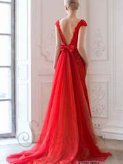 Свадебное платье Ригель. Силуэт Рыбка. Цвет Красный / Марсала. Вид 2