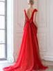 Свадебное платье Ригель. Силуэт Рыбка. Цвет Красный / Марсала. Вид 2