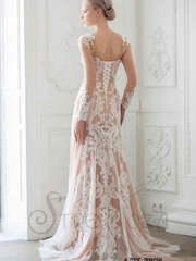 Свадебное платье Принсия. Силуэт Рыбка. Цвет Айвори / Капучино. Вид 2