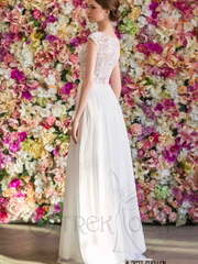 Свадебное платье Сьюлин. Силуэт Прямое. Цвет Белый / Молочный. Вид 2