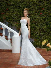 Свадебное платье Albertina. Силуэт Рыбка. Цвет Белый / Молочный. Вид 1