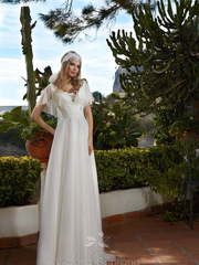 Свадебное платье Erica. Силуэт Прямое. Цвет Белый / Молочный. Вид 1