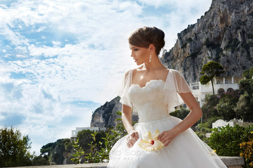 Свадебное платье Penelopa. Силуэт Пышное. Цвет Белый / Молочный. Вид 4