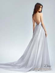 Свадебное платье Дениз. Силуэт Прямое. Цвет Пепельный / Металлик. Вид 2