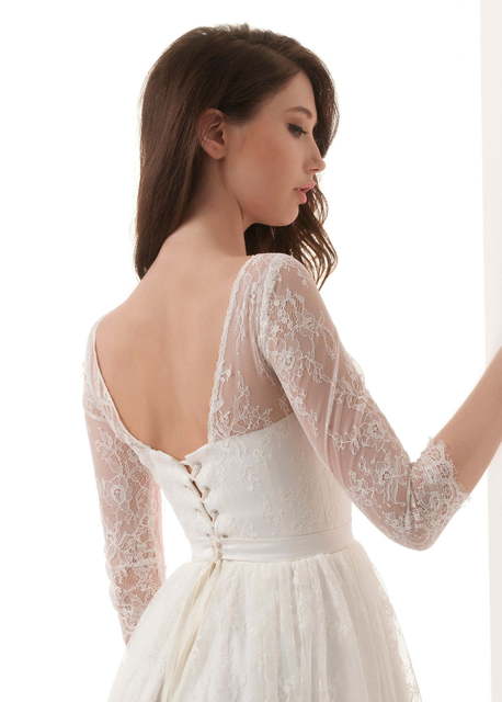 Свадебное платье Melissa. Силуэт Прямое. Цвет Айвори / Капучино, Белый / Молочный. Вид 2