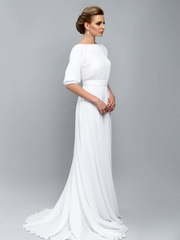 Свадебное платье Бриз. Силуэт Прямое. Цвет Белый / Молочный, оттенки Розового, Тиффани. Вид 1