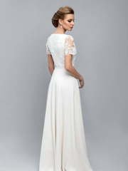 Свадебное платье Шепот Янтаря. Силуэт Прямое. Цвет Белый / Молочный. Вид 2