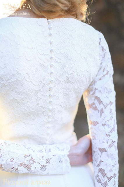 Свадебное платье Редкий Алмаз. Силуэт Прямое. Цвет Белый / Молочный. Вид 5