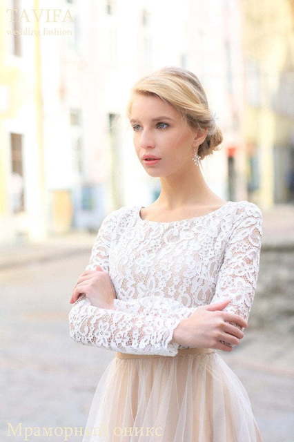 Свадебное платье Мраморный Оникс. Силуэт Прямое. Цвет Айвори / Капучино, Персик / Оранжевый. Вид 3