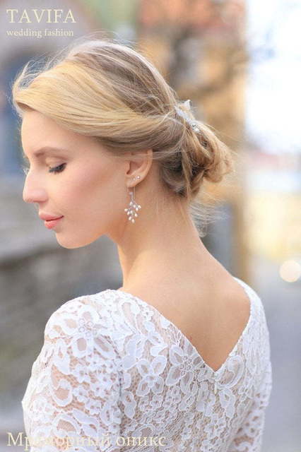 Свадебное платье Мраморный Оникс. Силуэт Прямое. Цвет Айвори / Капучино, Персик / Оранжевый. Вид 4