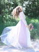 Свадебное платье Лиловый туман. Силуэт Прямое. Цвет оттенки Розового, Лавандовый / Фиолетовый. Вид 5