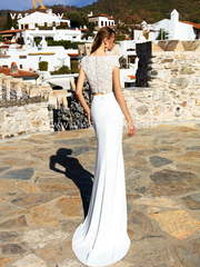 Свадебное платье Delia. Силуэт Прямое, Рыбка. Цвет Белый / Молочный. Вид 2