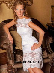 Свадебное платье EB008. Силуэт Прямое. Цвет Белый / Молочный. Вид 1