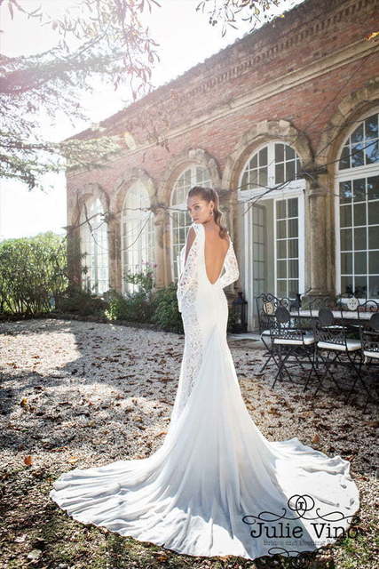 Свадебное платье Marline. Силуэт Рыбка. Цвет Белый / Молочный. Вид 2