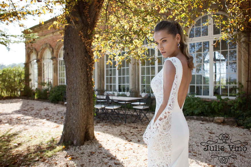 Свадебное платье Marline. Силуэт Рыбка. Цвет Белый / Молочный. Вид 3