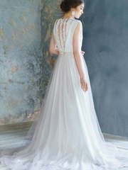 Свадебное платье Calliope. Силуэт Прямое. Цвет Белый / Молочный. Вид 2