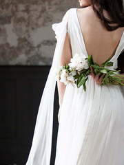 Свадебное платье Ansel. Силуэт Прямое. Цвет Белый / Молочный. Вид 2